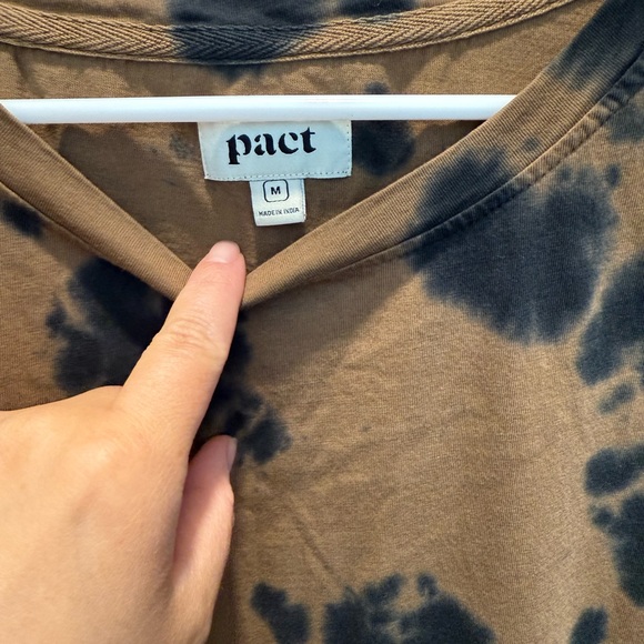 Pact Brown Tie-Dye Women's Dress - Picture 3 of 3
